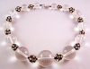 BN25 lucite bubble necklace